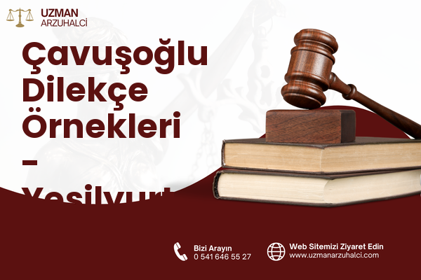 Çavuşoğlu Dilekçe Örnekleri - Yeşilyurt