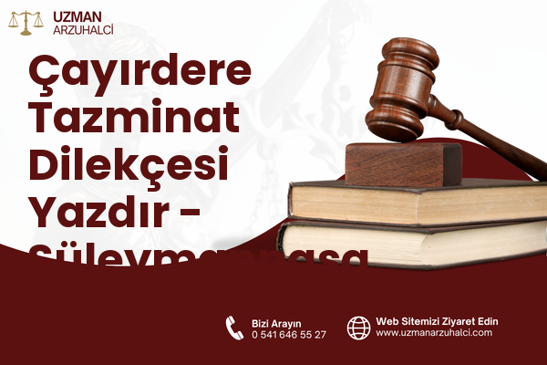 Çayırdere Tazminat Dilekçesi Yazdır - Süleymanpaşa