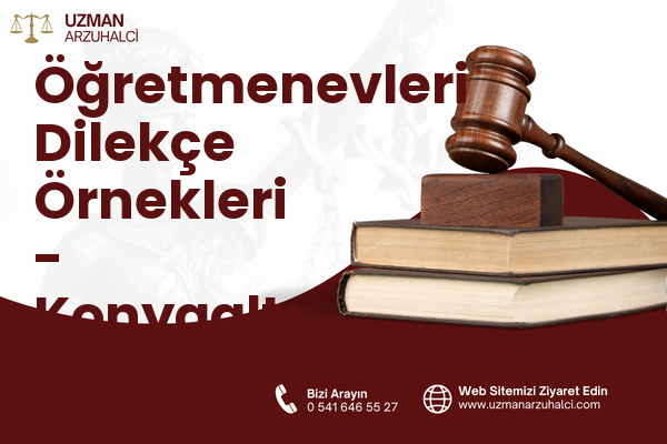 Öğretmenevleri Dilekçe Örnekleri - Konyaaltı