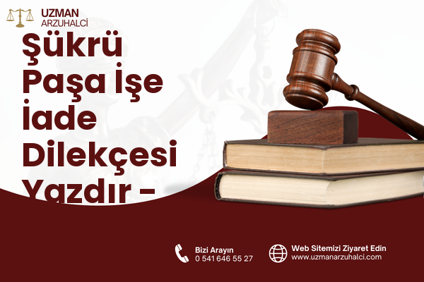 Şükrü Paşa İşe İade Dilekçesi Yazdır - Erzin