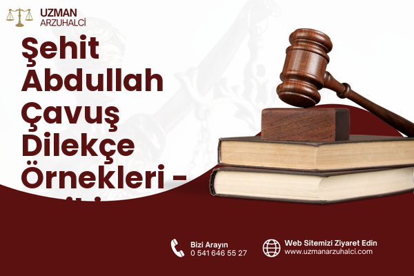 Şehit Abdullah Çavuş Dilekçe Örnekleri - Onikişubat