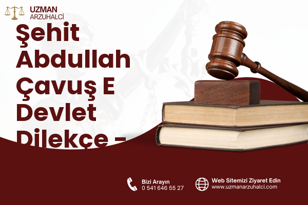 Şehit Abdullah Çavuş E Devlet Dilekçe - Onikişubat