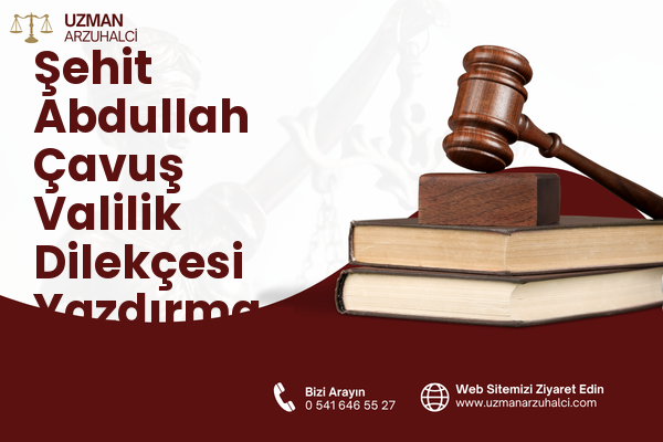 Şehit Abdullah Çavuş Valilik Dilekçesi Yazdırma - Onikişubat