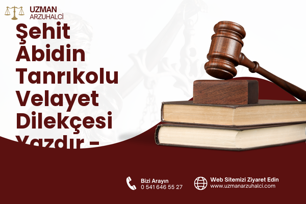 Şehit Abidin Tanrıkolu Velayet Dilekçesi Yazdır - Besni