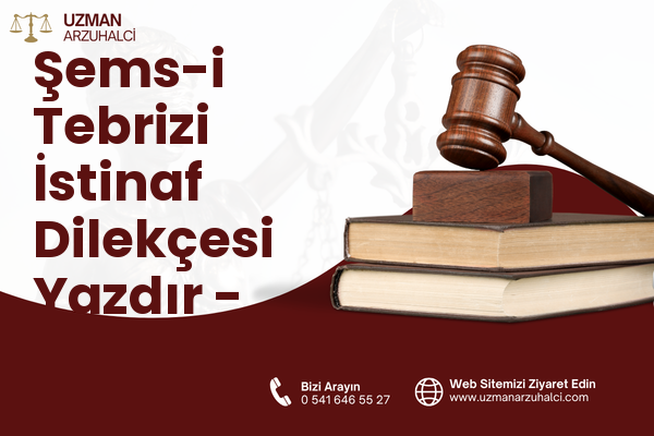 Şems-i Tebrizi İstinaf Dilekçesi Yazdır - Selçuklu