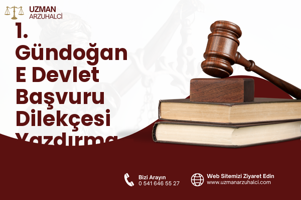 1. Gündoğan E Devlet Başvuru Dilekçesi Yazdırma - Altıeylül