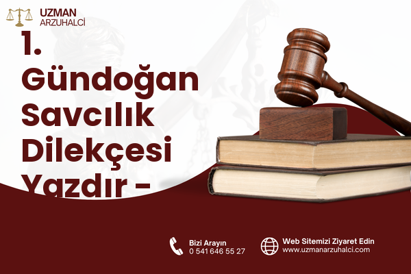 1. Gündoğan Savcılık Dilekçesi Yazdır - Altıeylül