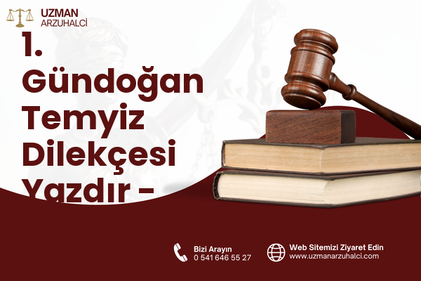 1. Gündoğan Temyiz Dilekçesi Yazdır - Altıeylül