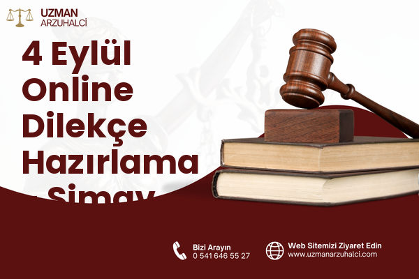 4 Eylül Online Dilekçe Hazırlama - Simav