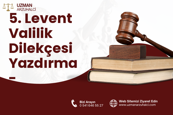 5. Levent Valilik Dilekçesi Yazdırma - Eyüpsultan