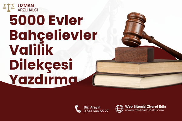 5000 Evler Bahçelievler Valilik Dilekçesi Yazdırma - Merkez