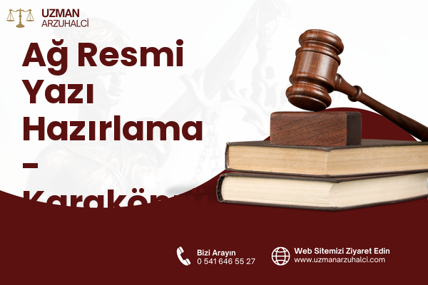 Ağ Resmi Yazı Hazırlama - Karaköprü