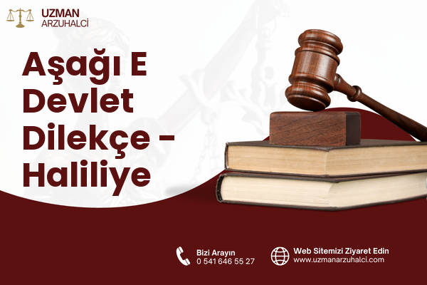Aşağı E Devlet Dilekçe - Haliliye