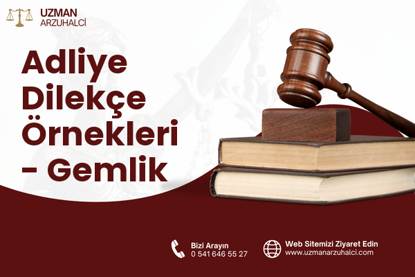 Adliye Dilekçe Örnekleri - Gemlik