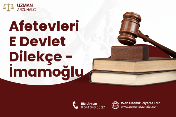 Afetevleri E Devlet Dilekçe - İmamoğlu