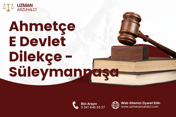 Ahmetçe E Devlet Dilekçe - Süleymanpaşa