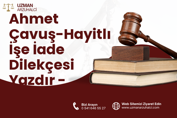 Ahmet Çavuş-Hayitlı İşe İade Dilekçesi Yazdır - Milas
