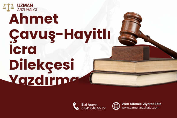Ahmet Çavuş-Hayitlı İcra Dilekçesi Yazdırma - Milas