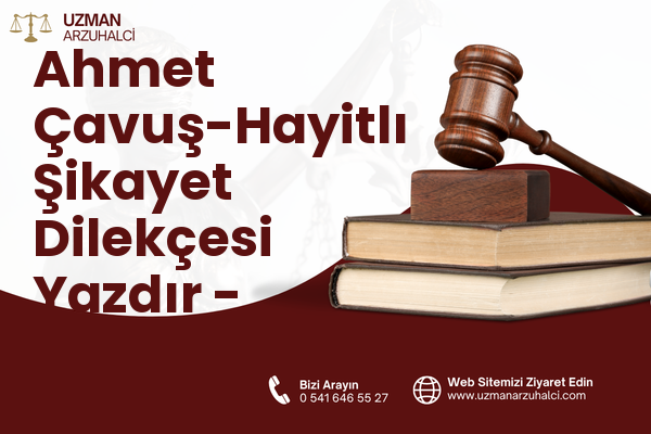 Ahmet Çavuş-Hayitlı Şikayet Dilekçesi Yazdır - Milas