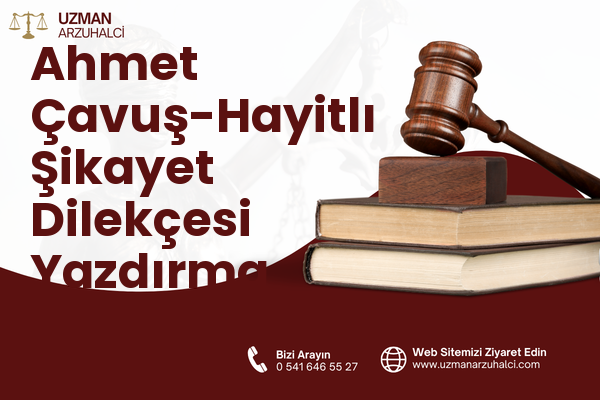 Ahmet Çavuş-Hayitlı Şikayet Dilekçesi Yazdırma - Milas