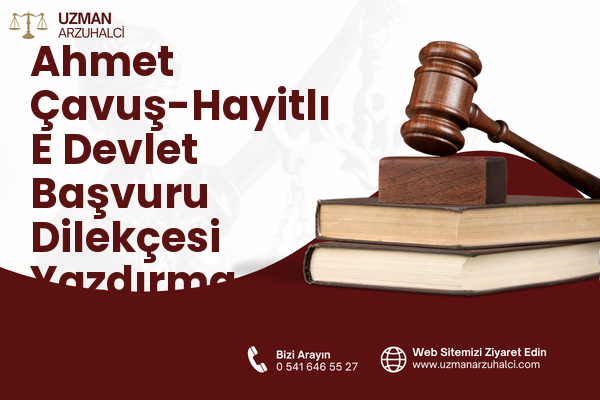 Ahmet Çavuş-Hayitlı E Devlet Başvuru Dilekçesi Yazdırma - Milas
