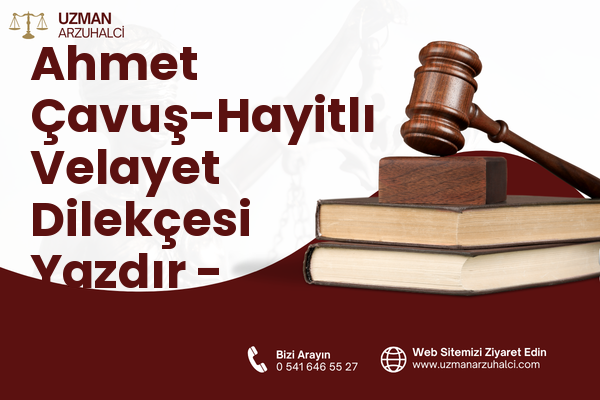 Ahmet Çavuş-Hayitlı Velayet Dilekçesi Yazdır - Milas