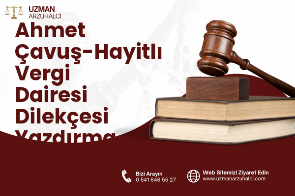 Ahmet Çavuş-Hayitlı Vergi Dairesi Dilekçesi Yazdırma - Milas