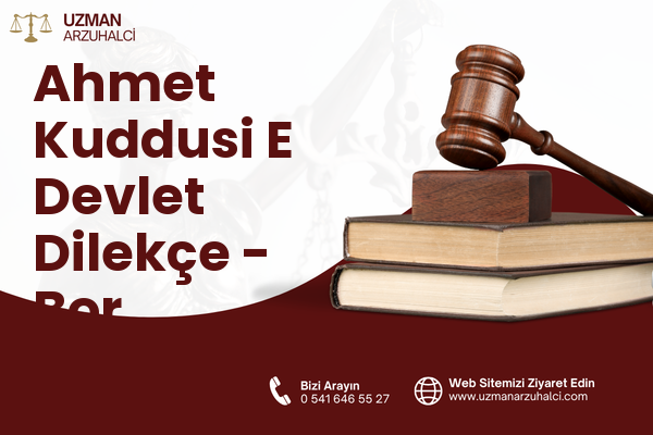 Ahmet Kuddusi E Devlet Dilekçe - Bor