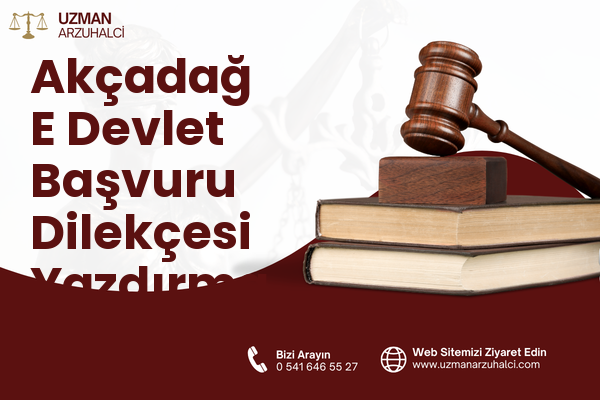 Akçadağ E Devlet Başvuru Dilekçesi Yazdırma