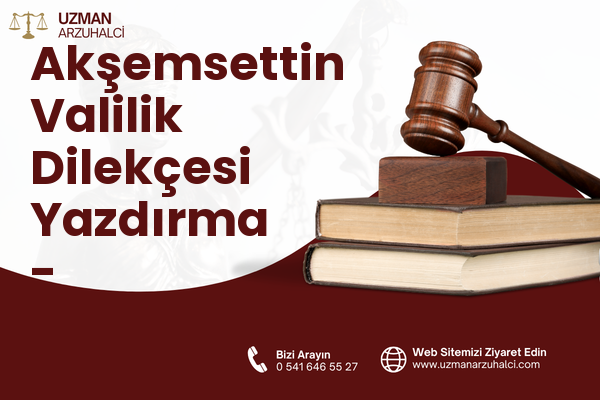 Akşemsettin Valilik Dilekçesi Yazdırma - Sultanbeyli