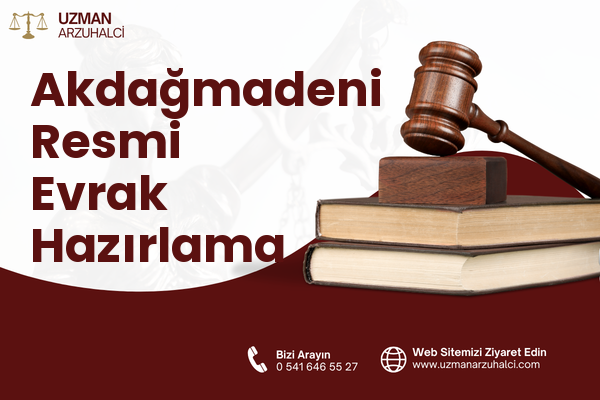 Akdağmadeni Resmi Evrak Hazırlama