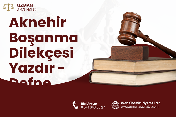 Aknehir Boşanma Dilekçesi Yazdır - Defne