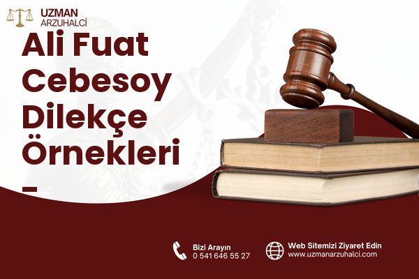 Ali Fuat Cebesoy Dilekçe Örnekleri - Karabağlar