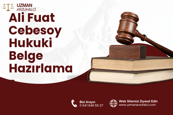 Ali Fuat Cebesoy Hukuki Belge Hazırlama - Karabağlar