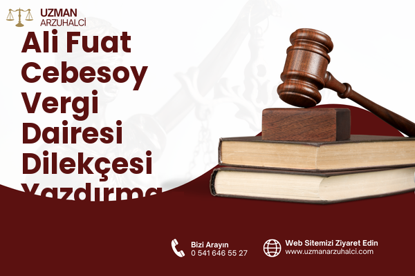 Ali Fuat Cebesoy Vergi Dairesi Dilekçesi Yazdırma - Karabağlar