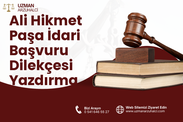 Ali Hikmet Paşa İdari Başvuru Dilekçesi Yazdırma - Karesi