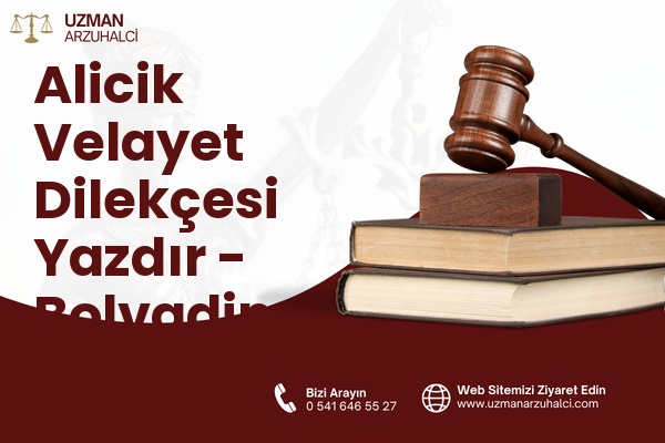 Alicik Velayet Dilekçesi Yazdır - Bolvadin