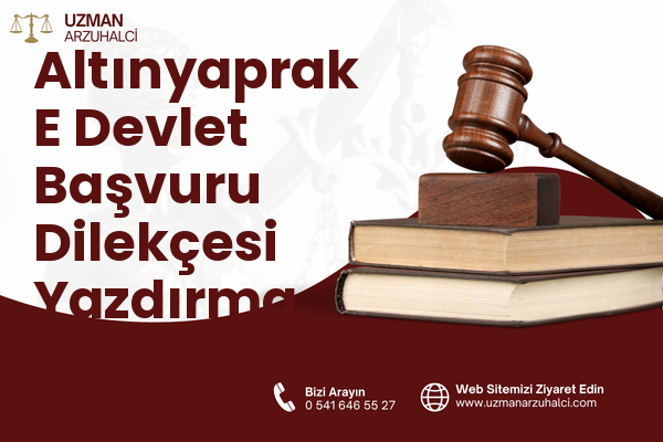 Altınyaprak E Devlet Başvuru Dilekçesi Yazdırma - Bafra