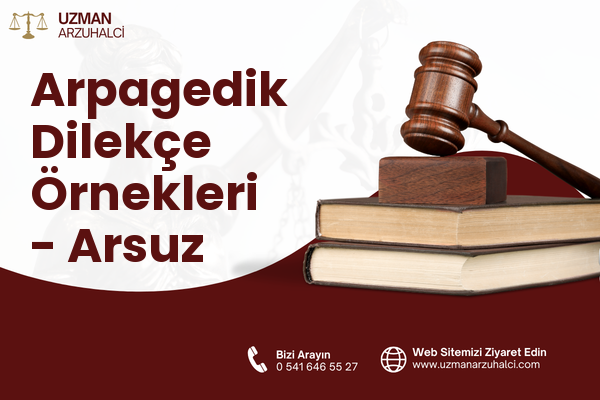 Arpagedik Dilekçe Örnekleri - Arsuz