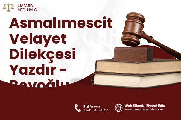 Asmalımescit Velayet Dilekçesi Yazdır - Beyoğlu