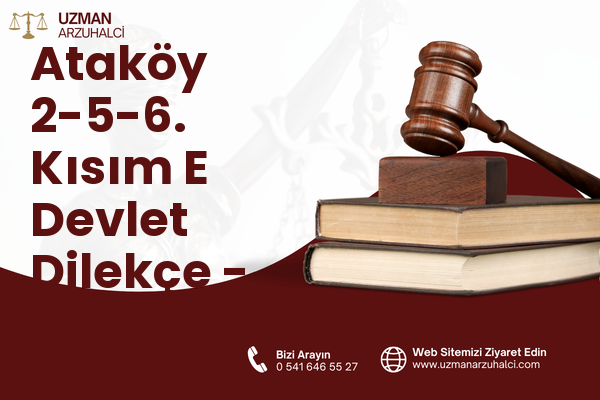 Ataköy 2-5-6. Kısım E Devlet Dilekçe - Bakırköy