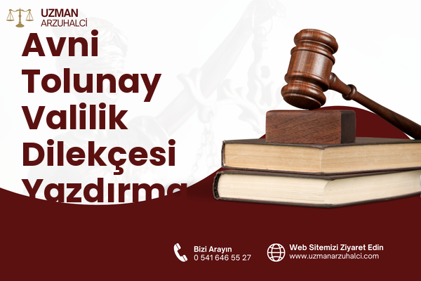 Avni Tolunay Valilik Dilekçesi Yazdırma - Kepez