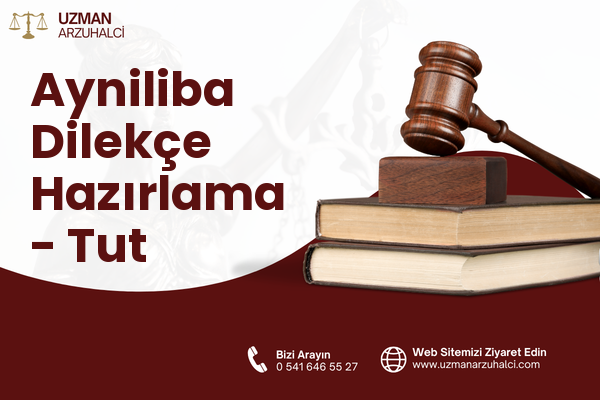 Ayniliba Dilekçe Hazırlama - Tut