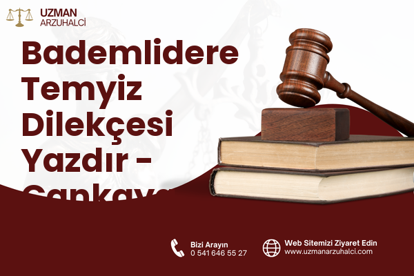 Bademlidere Temyiz Dilekçesi Yazdır - Çankaya