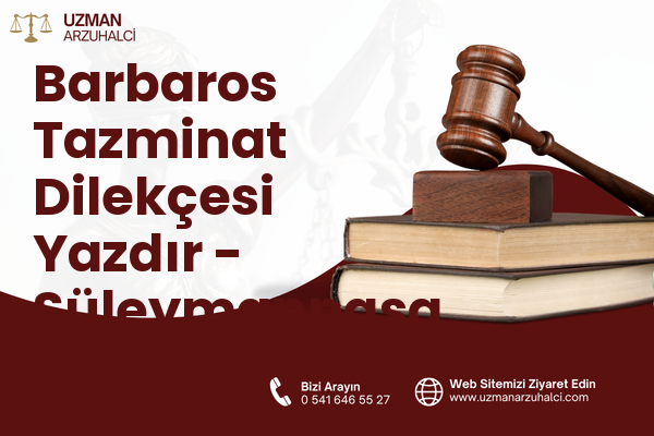 Barbaros Tazminat Dilekçesi Yazdır - Süleymanpaşa