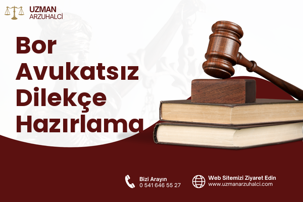 Bor Avukatsız Dilekçe Hazırlama