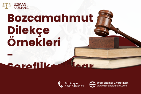Bozcamahmut Dilekçe Örnekleri - Şereflikoçhisar