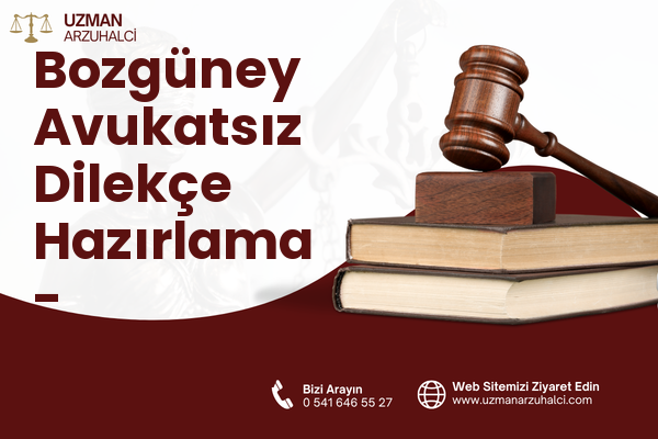 Bozgüney Avukatsız Dilekçe Hazırlama - Tufanbeyli
