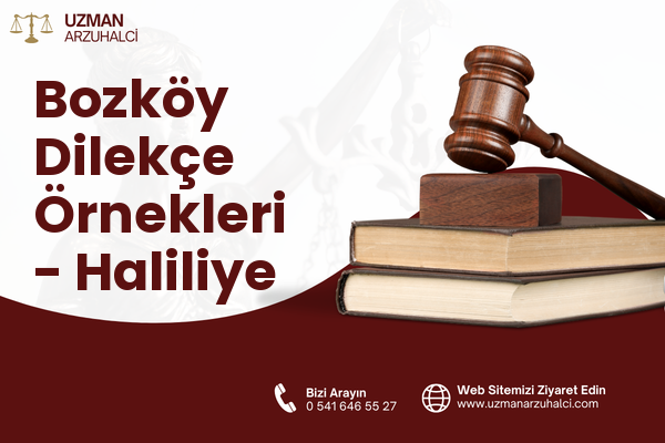 Bozköy Dilekçe Örnekleri - Haliliye