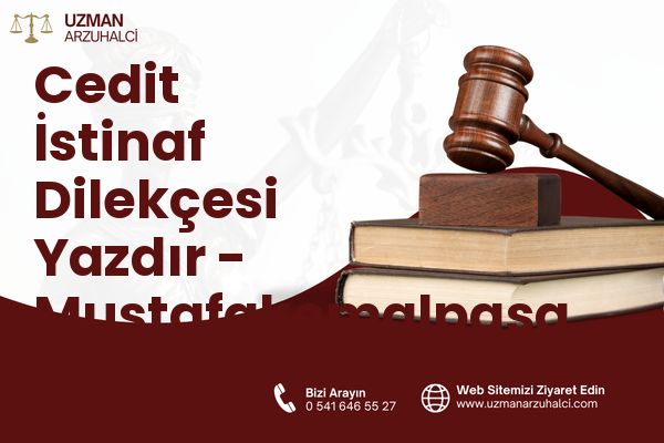Cedit İstinaf Dilekçesi Yazdır - Mustafakemalpaşa